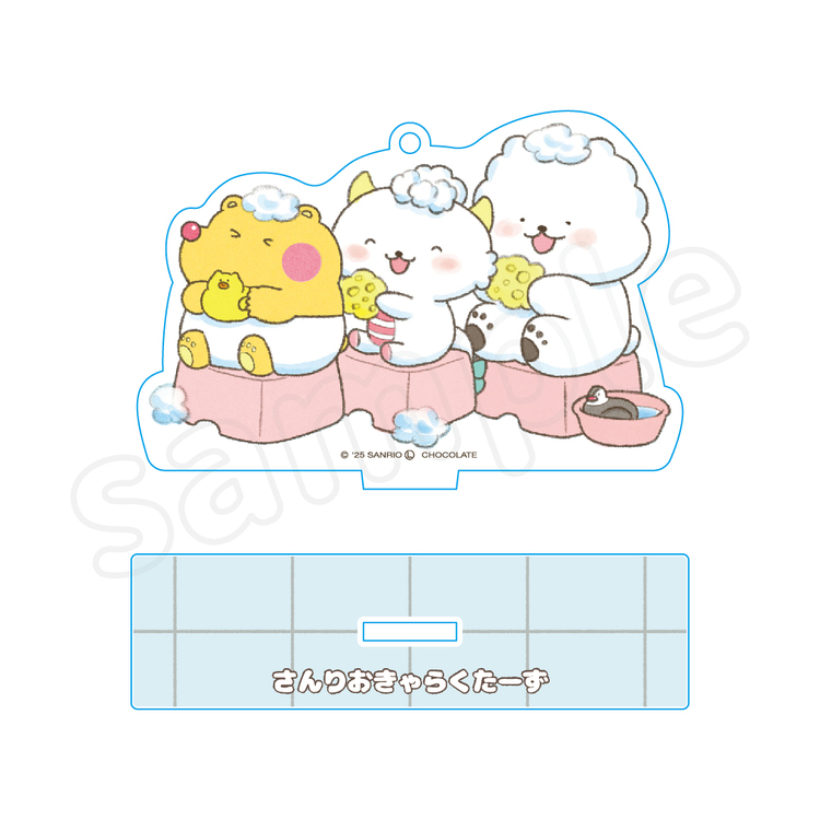 ぽっきょくてん・がおぱわるぅ・クマミレン アクリルスタンド おふろ