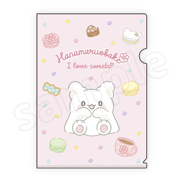 はなまるおばけ I love sweets クリアファイル 