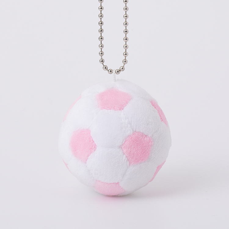 サッカーボールぬいぐるみマスコット(ピンク)