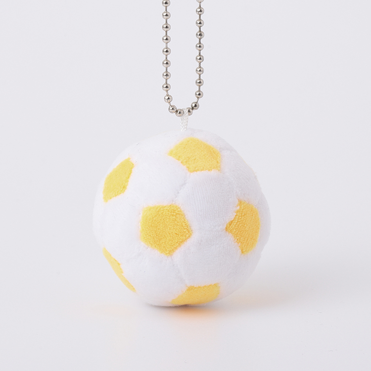 サッカーボールぬいぐるみマスコット(黄色)