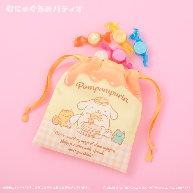二次予約】ポムポムプリン ハッピーシェアパンケーキ ミニ巾着