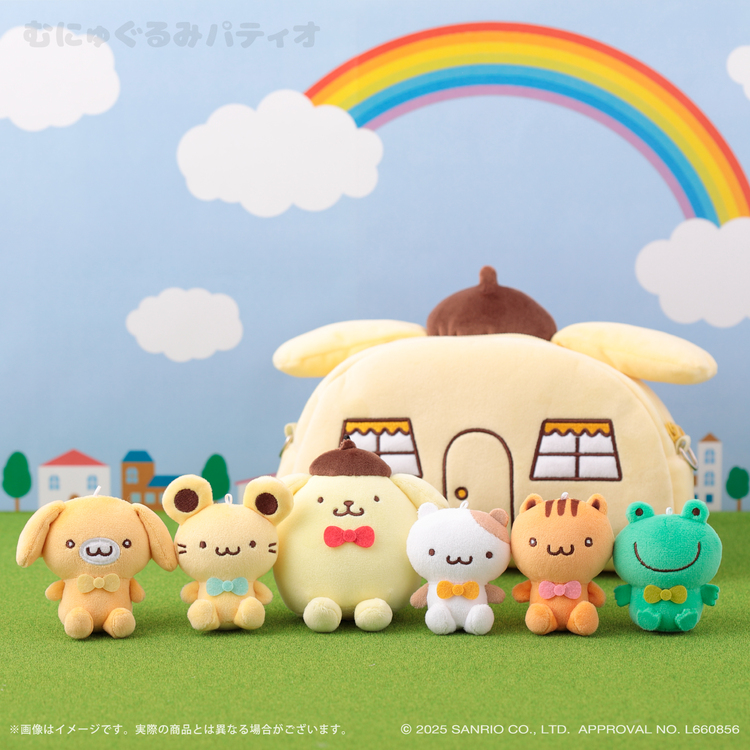ポムポムプリン ハッピーシェアパンケーキマスコット｜むにゅぐるみ