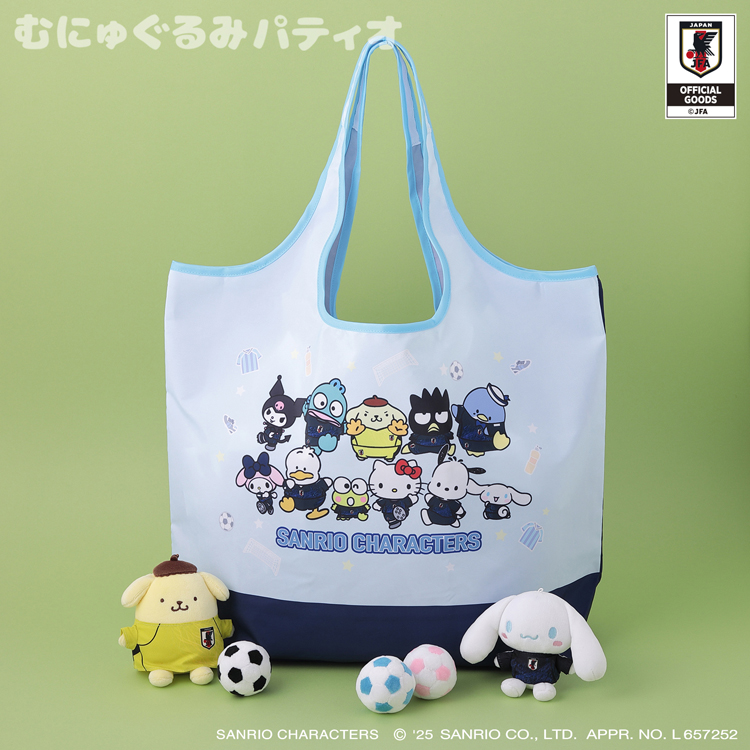 サンリオキャラクターズ エコバッグ サッカー日本代表Ver.｜むにゅ