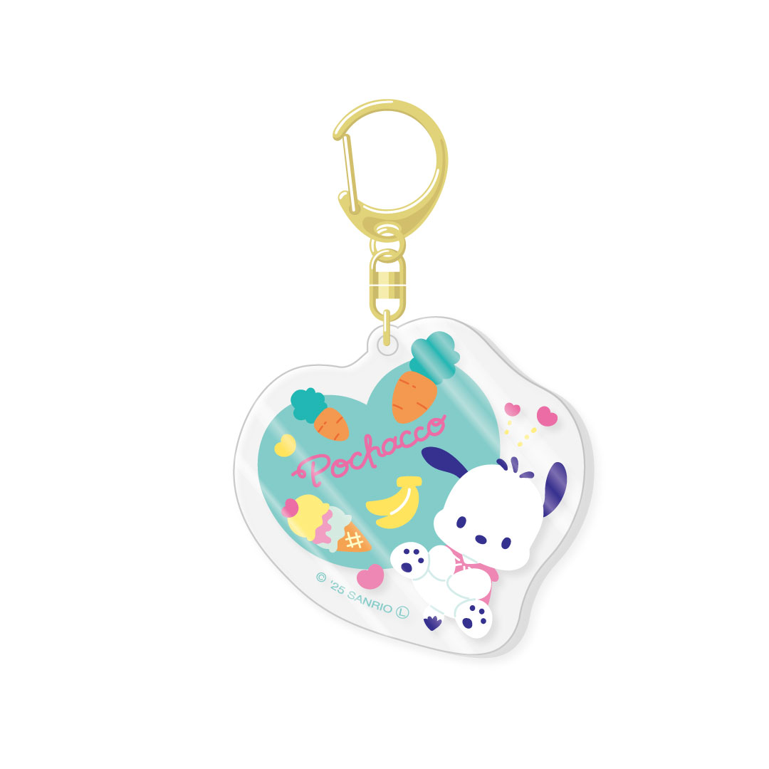 ポチャッコ シンプルキュート アクリルキーホルダー クリアタイプ