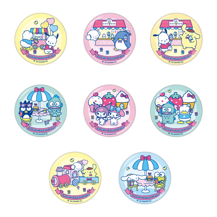 缶バッジ SANRIO FES 2025｜むにゅぐるみパティオ公式サイト
