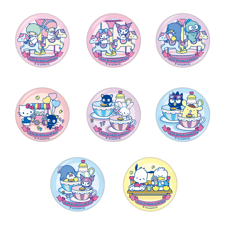 サンリオキャラクターズトレーディング缶バッジ サッカー日本代表Ver. サンリオキャラクターズ サッカー日本代表Ver. POP UP SHOPを