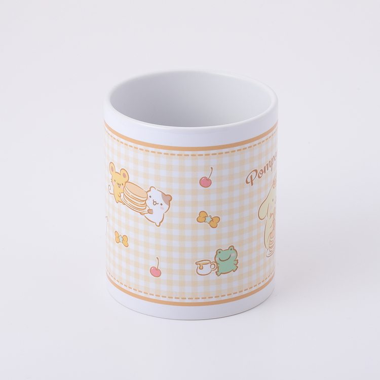 ポムポムプリン ハッピーシェアパンケーキ マグカップ｜むにゅぐるみ