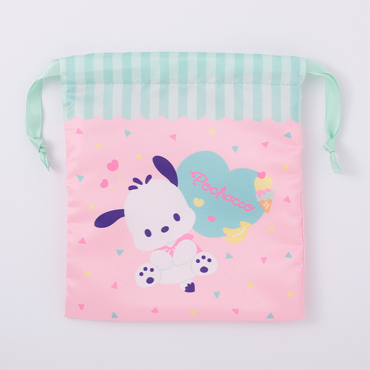 ポチャッコ シンプルキュート プリントミニ巾着