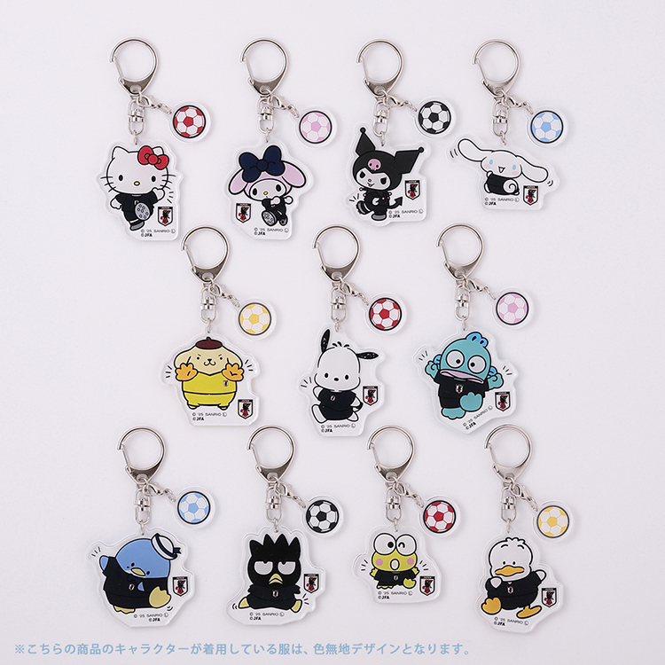 サンリオキャラクターズトレーディング缶バッジ サッカー日本代表Ver. サンリオ サッカー日本代表ver.｜むにゅぐるみパティオ公式サイト