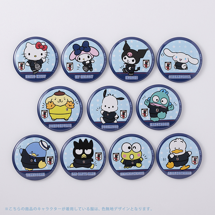 サンリオキャラクターズトレーディング缶バッジ サッカー日本代表Ver. サンリオキャラクターズ トレーディング缶バッジ（全11種） サッカー