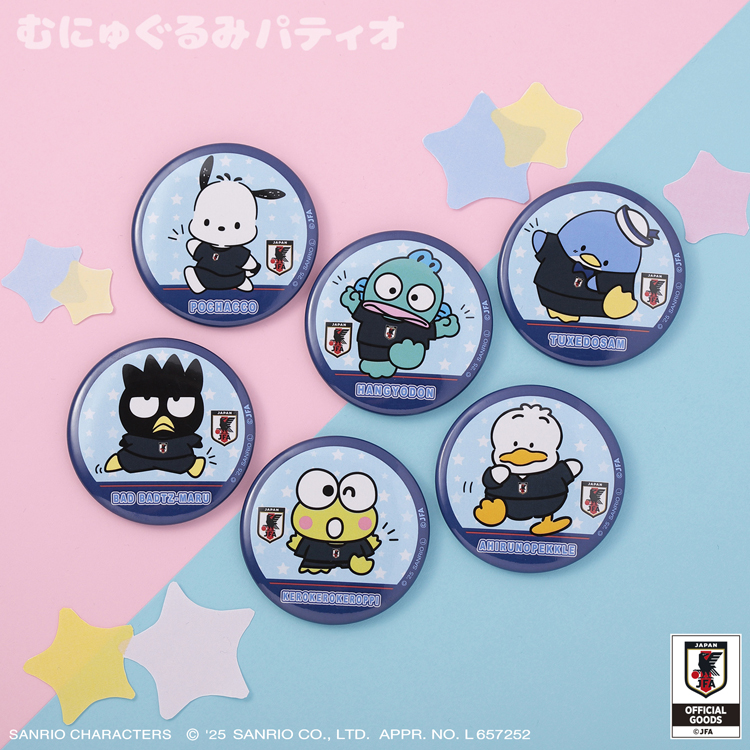 サンリオキャラクターズトレーディング缶バッジ サッカー日本代表Ver. サンリオキャラクターズ トレーディング缶バッジ（全11種） サッカー