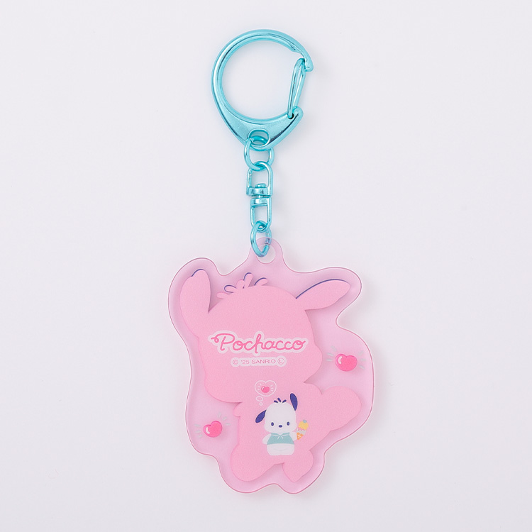 はぴだんぶい シンプルキュート アクリルキーホルダー カラフル