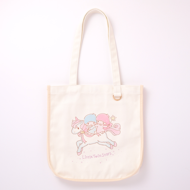 リトルツインスターズ ユニコーン マチ付きトートバッグ
