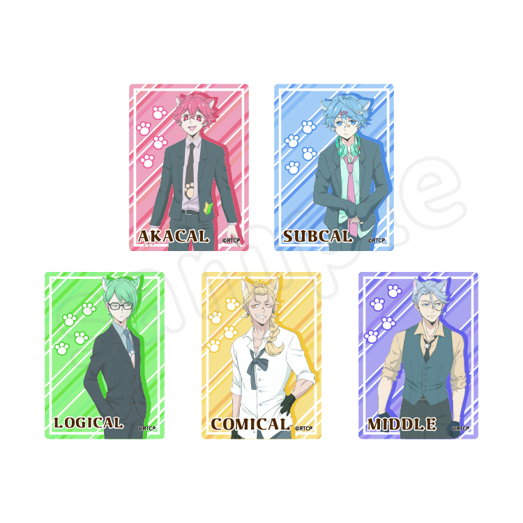 カルカル団トレーディングクリアカード (全5種)