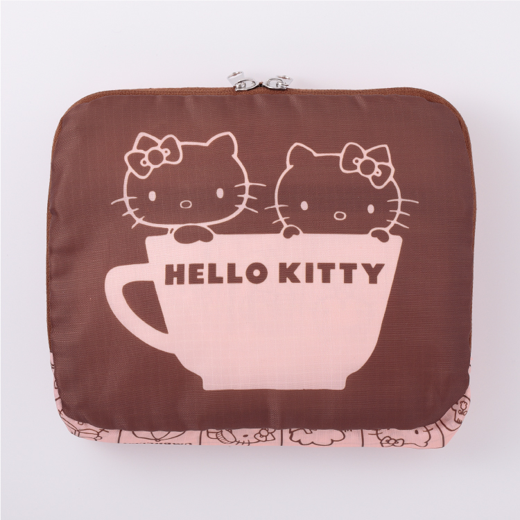 日*1様 ハローキティ ボストンバッグ 雑貨 まとめ売り 予約販売】ハローキティ ブラウンボストンバッグ【1月中旬頃順次発送