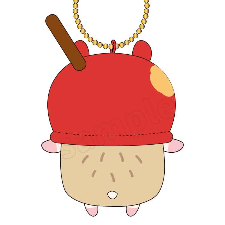 クソハムちゃん かき氷・りんご飴むにゅぐるみマスコット｜むにゅ