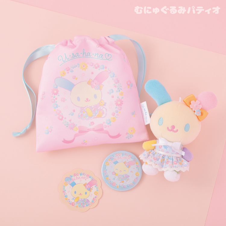 ウサハナふわりフローラルアクリルスタンド｜むにゅぐるみパティオ公式