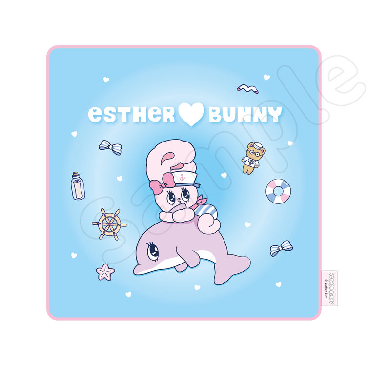 Esther Bunny マリン プリントタオル｜むにゅぐるみパティオ公式サイト