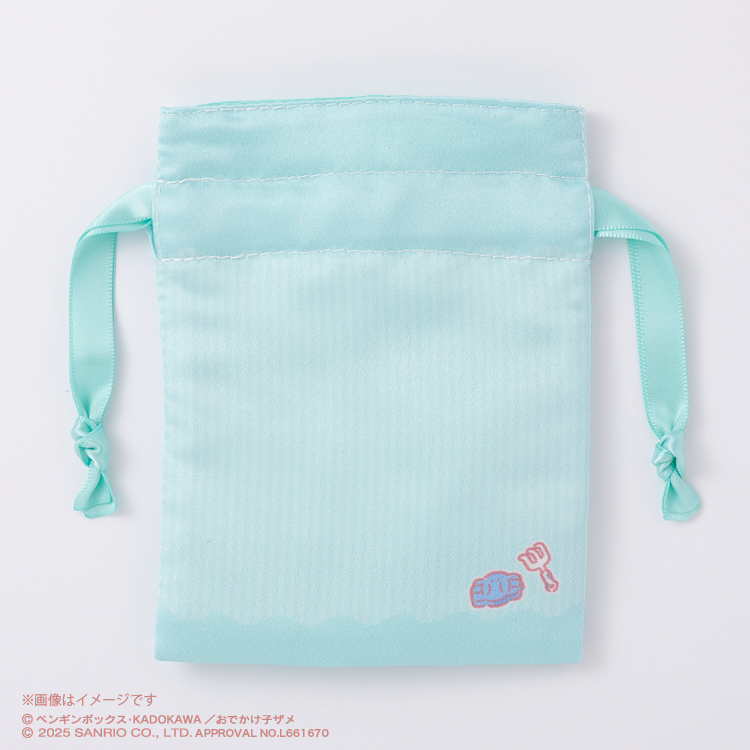 おでかけ子ザメ×サンリオキャラクターズ 豆巾着｜むにゅぐるみパティオ