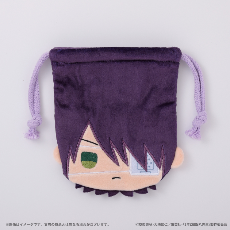 3年Z組銀八先生 フェイスダイカット巾着｜むにゅぐるみパティオ公式サイト