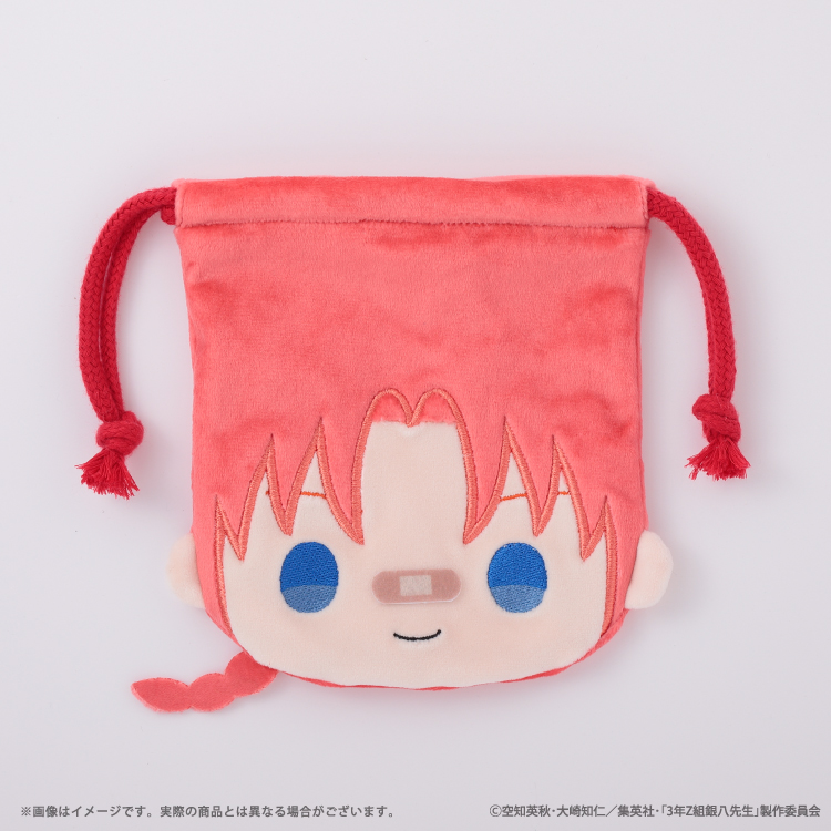 3年Z組銀八先生 フェイスダイカット巾着｜むにゅぐるみパティオ公式サイト