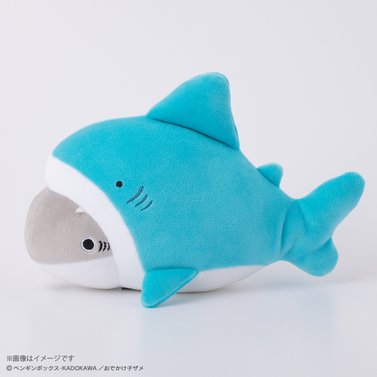 おでかけ子ザメ むにゅぐるみS サメパジャマ｜むにゅぐるみパティオ