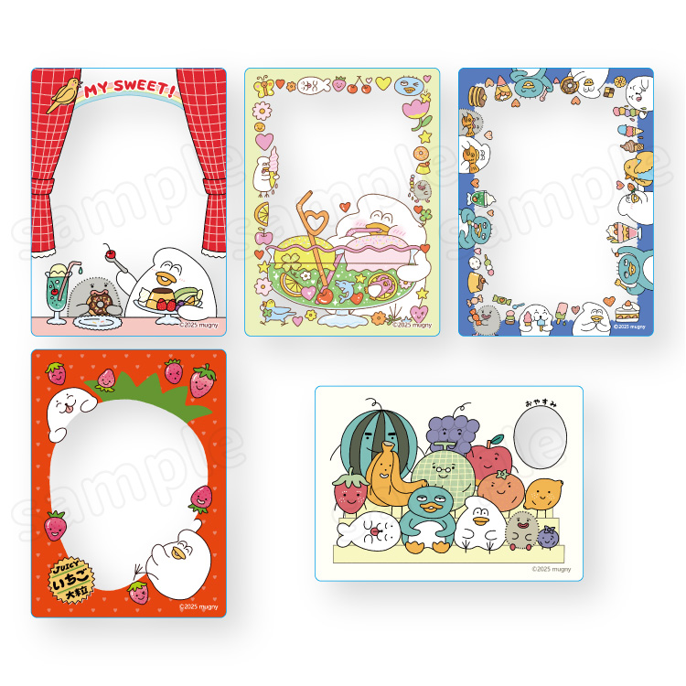 とりもち スイーツ&フルーツ トレーディングクリアカード｜むにゅ