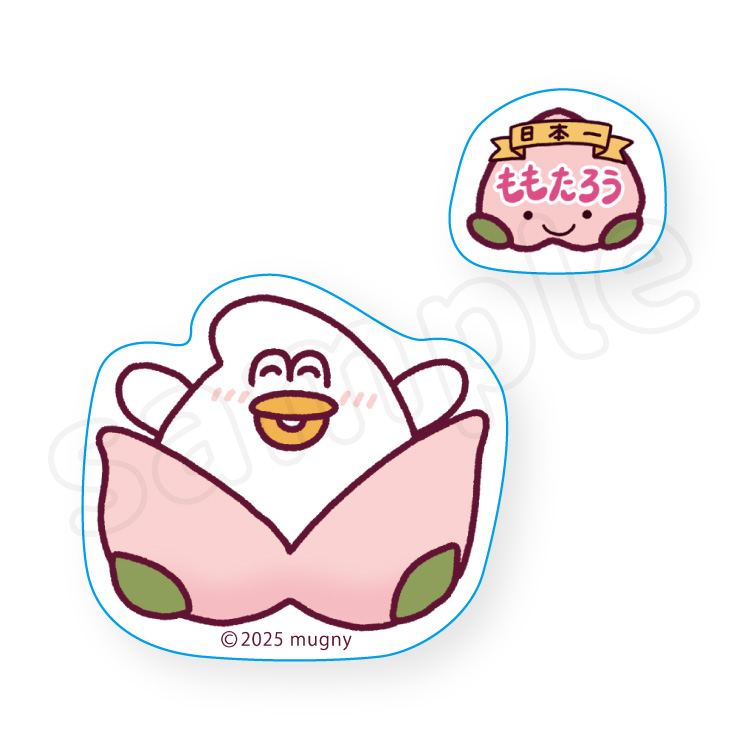 とりもち フルーツ ステッカーセット もも