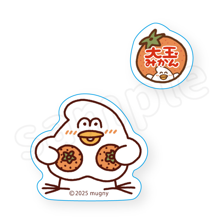 とりもち フルーツ ステッカーセット みかん