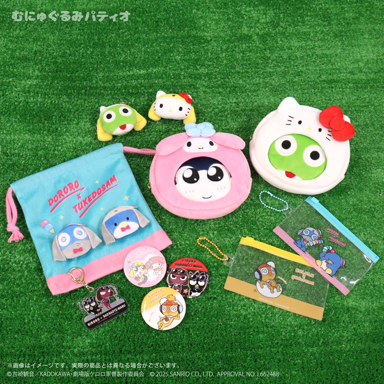 ケロロ軍曹×サンリオキャラクターズ トレーディング缶バッジ お顔