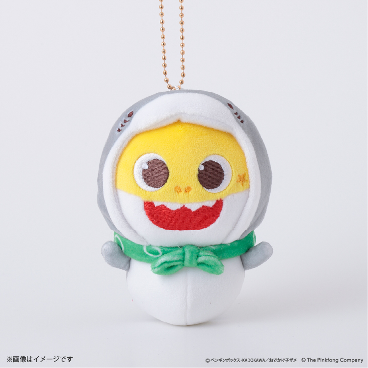 ODEKAKE KOZAME × PINKFONG BABY SHARK むにゅぐるみマスコット ベイビーシャーク（子ザメ）