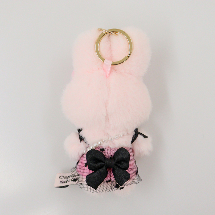 Esther Bunny ドットワンピースマスコット｜むにゅぐるみパティオ公式