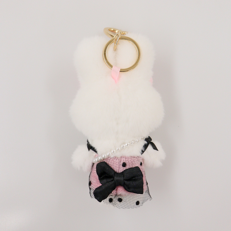 Esther Bunny ドットワンピースマスコット｜むにゅぐるみパティオ公式