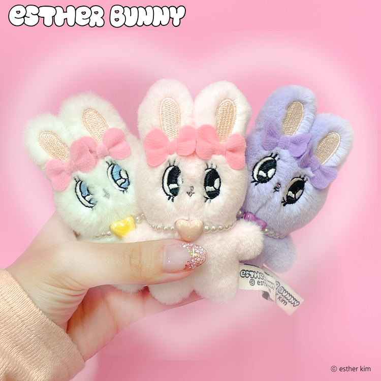 Esther Bunny ミニミニマスコット ハートネックレス｜むにゅぐるみ