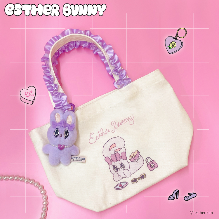Esther Bunny ミニミニマスコット ハートネックレス｜むにゅぐるみ