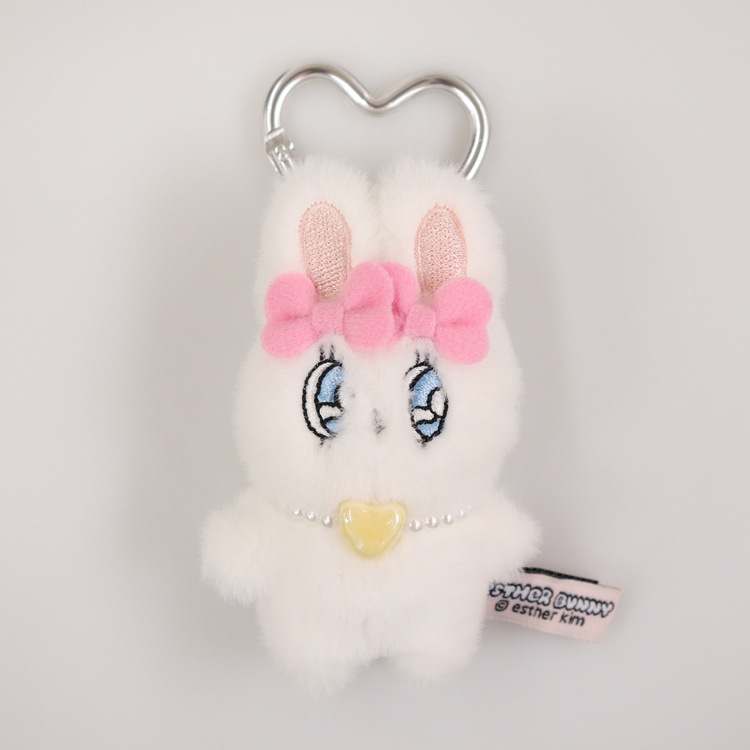 Esther Bunny ミニミニマスコット ハートネックレス｜むにゅぐるみ