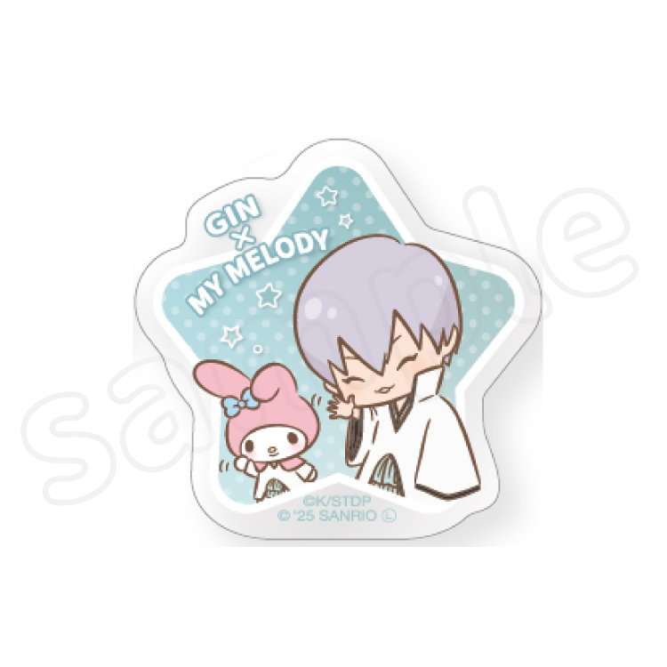 【予約販売】BLEACH×サンリオキャラクターズ 第2弾 回転アクリルクリップ 市丸ギン 【2月上旬頃順次発送予定】