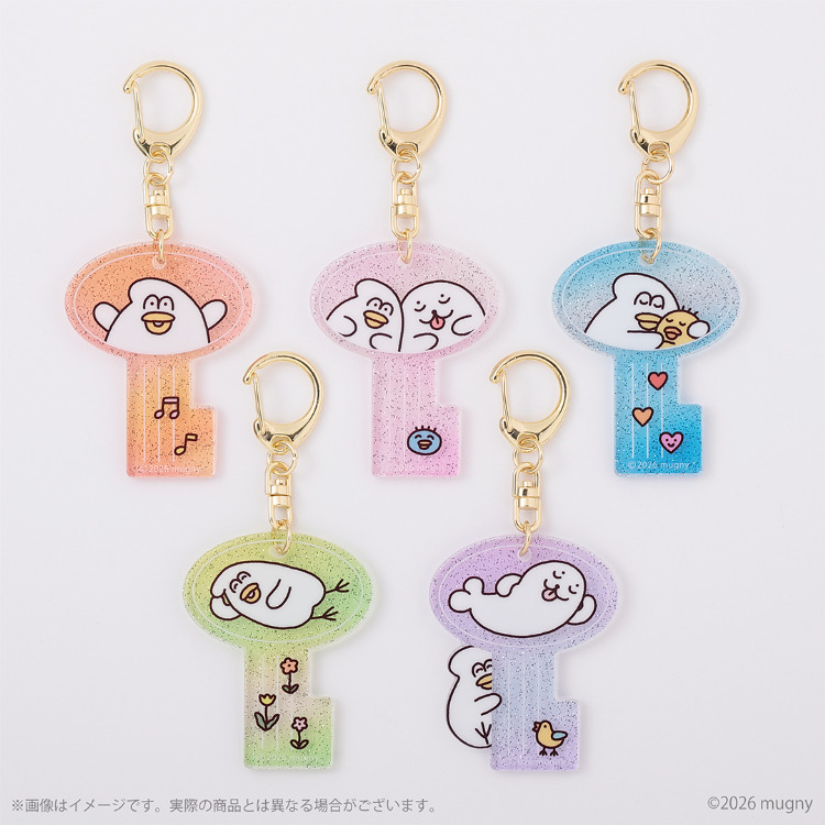 予約販売】とりもち トレーディング 鍵型アクリルキーホルダー（全5種