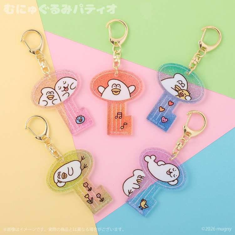予約販売】とりもち トレーディング 鍵型アクリルキーホルダー（全5種