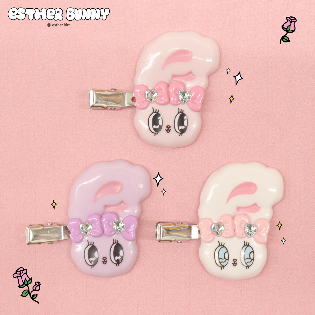 Esther Bunny ぷっくりヘアクリップ2｜むにゅぐるみパティオ公式サイト