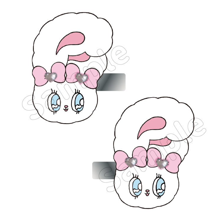 Esther Bunny ぷっくりヘアクリップ2｜むにゅぐるみパティオ公式サイト
