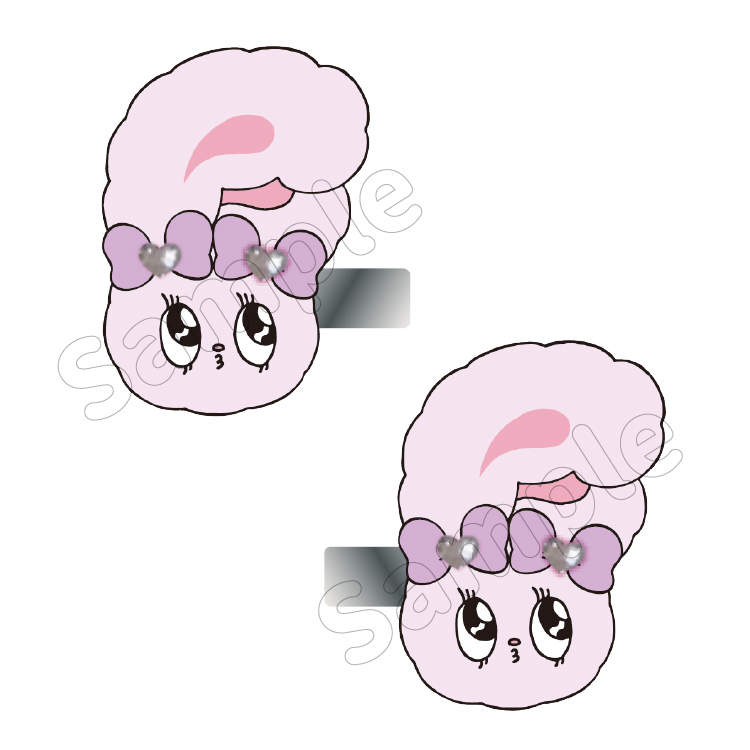 Esther Bunny ぷっくりヘアクリップ きゅぴーん｜むにゅぐるみパティオ