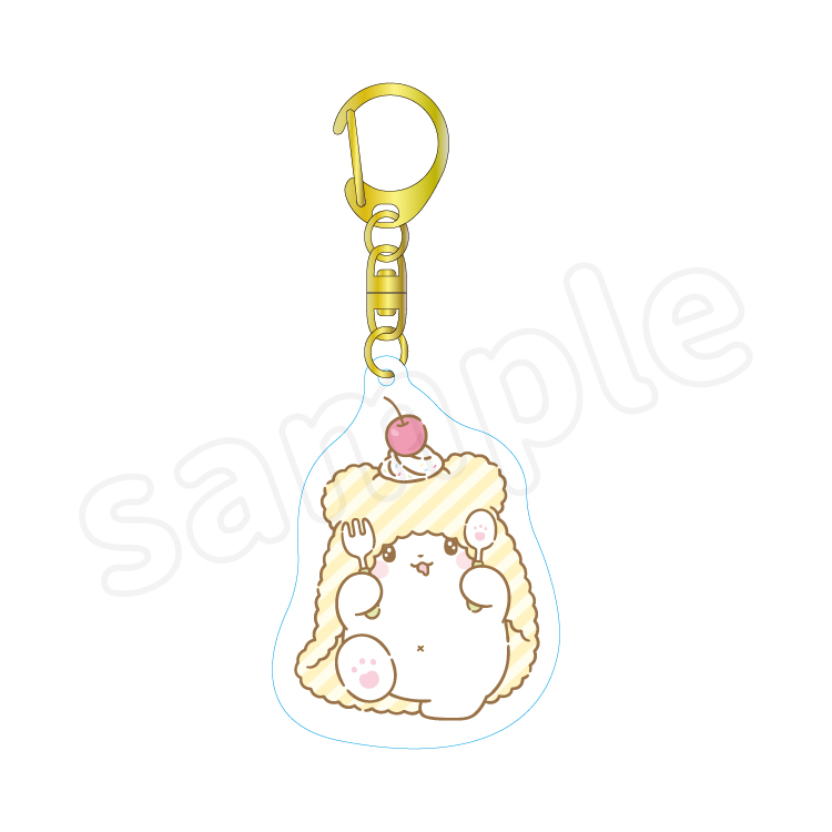 【予約販売】まるもふびより もぐもぐフルーツ とぅるるんアクリルキーホルダー【2月中旬頃順次発送予定】