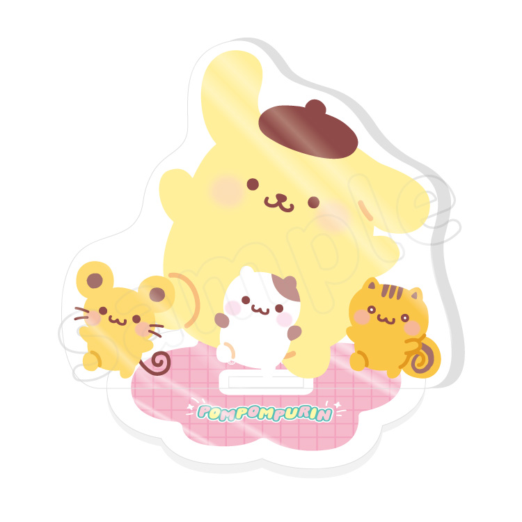 ポムポムプリン ハッピーシェアパンケーキマスコット｜むにゅぐるみ